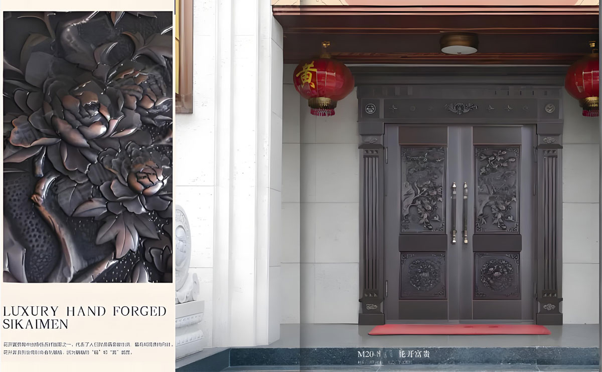 TM003别墅纯铜入户门农村自建房全铜大门