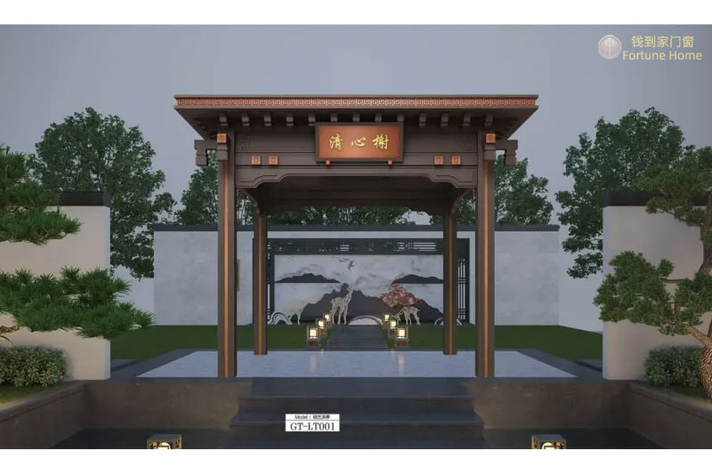 LT001铝合金凉亭/铝艺中式亭子