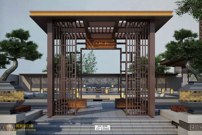 LT002铝合金凉亭/铝艺中式亭子